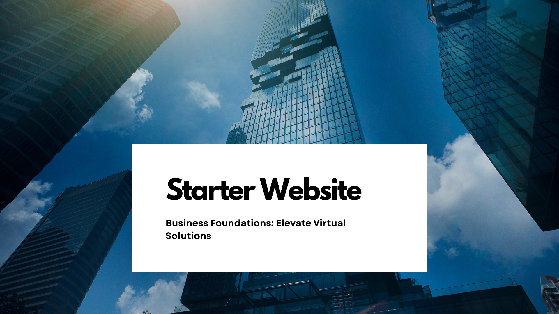 Starter Website – Get Online